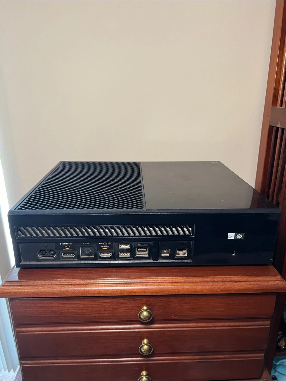 Microsoft Xbox One Console with AC Adapter Cord Both For Parts Only Untested